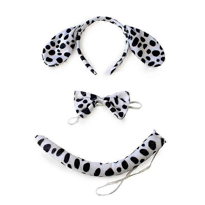 Large Dalmatian Spotty Dog Ears Headband