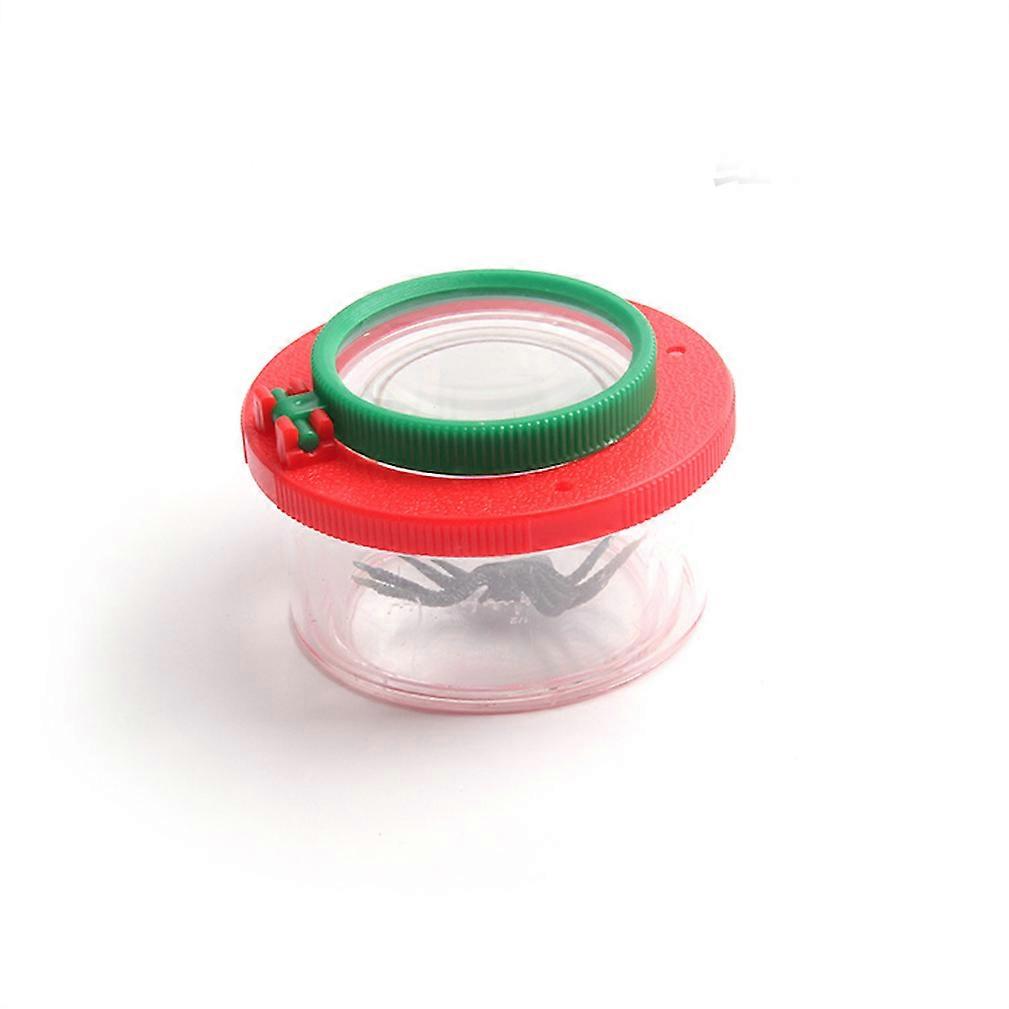 Red Insect Magnifier Box Can for Kid's Insect Observation
