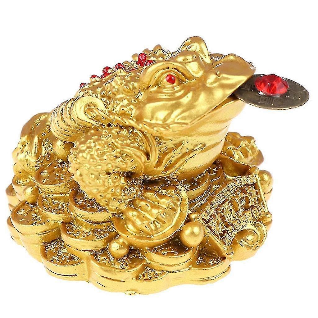 Feng Shui Money For Toad Lucky Fortune Wealth Chinese Golden For Frog For Toad