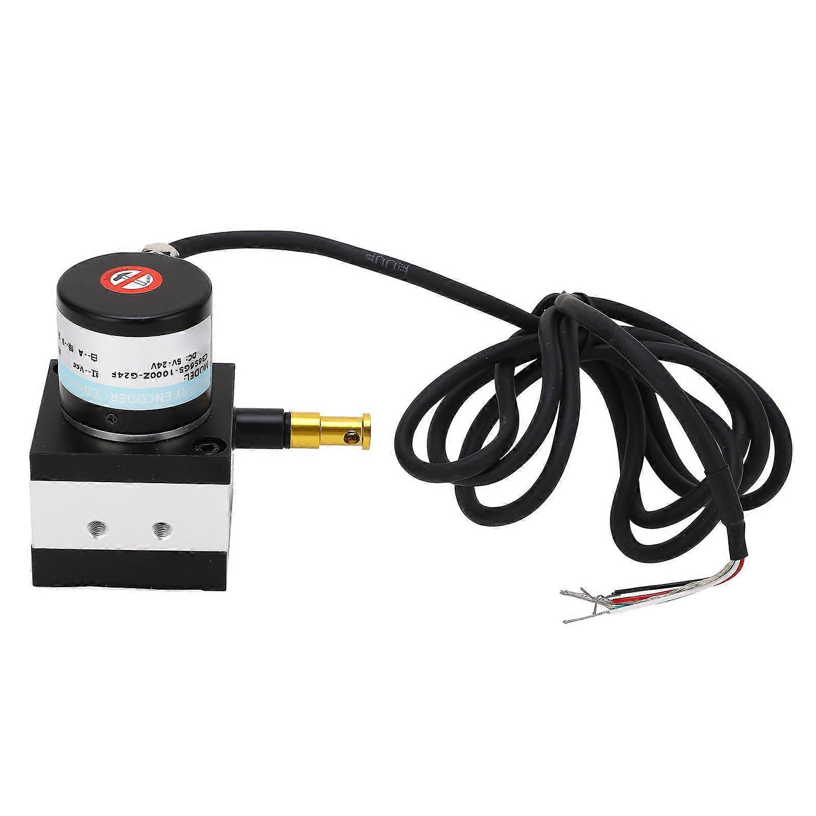 Draw Wire Encoder Pulse Stroke Optional Incremental Cable Switch Dia 38mm 101200mm Range DC824V