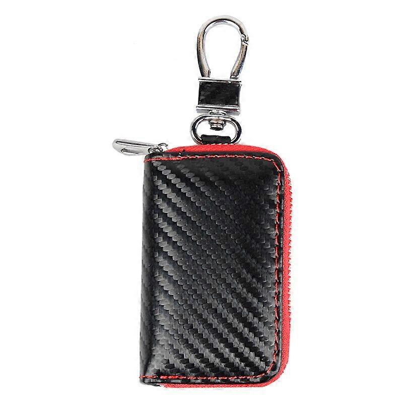 Carbon Fiber Car Key Case Car Key Cover Keyless Anti-theft Remote Entrance Smart Hanging Buckle Protection Key Blanks