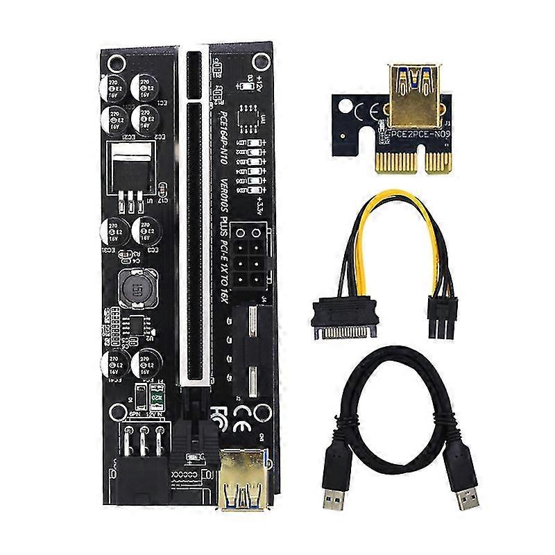 010s Usb3.0 Pci-e Riser Ver010s Plus Express 1x 4x 8x 16x Extender Pcie Riser