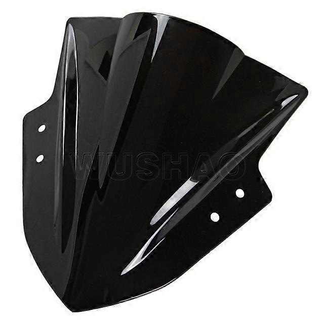 Back Protectors Motorcycle Double Bubble Windshield WindScreen Screen For 2013 2014 2015 2016 Kawasaki Ninja 300 300R EX300 EX A B Black Iridium