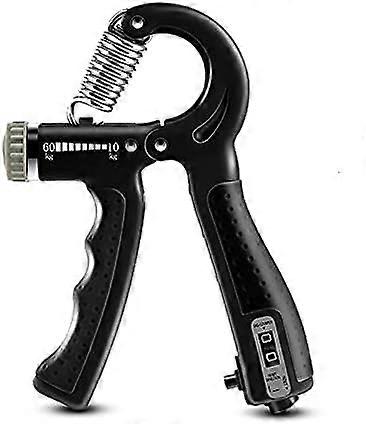 Adjustable hand and finger strength trainer with ergonomic handle for muscle training