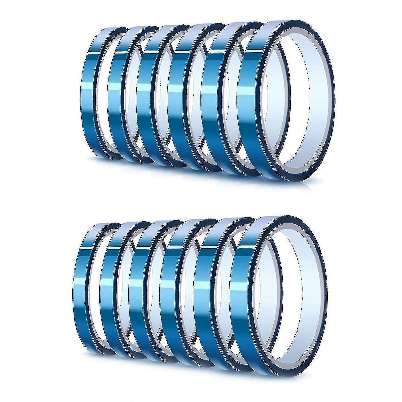 12 Rolls Of High Temperature Adhesive Tape,thermal Vinyl Pressing Tape,heat-resistant Sublimation,f