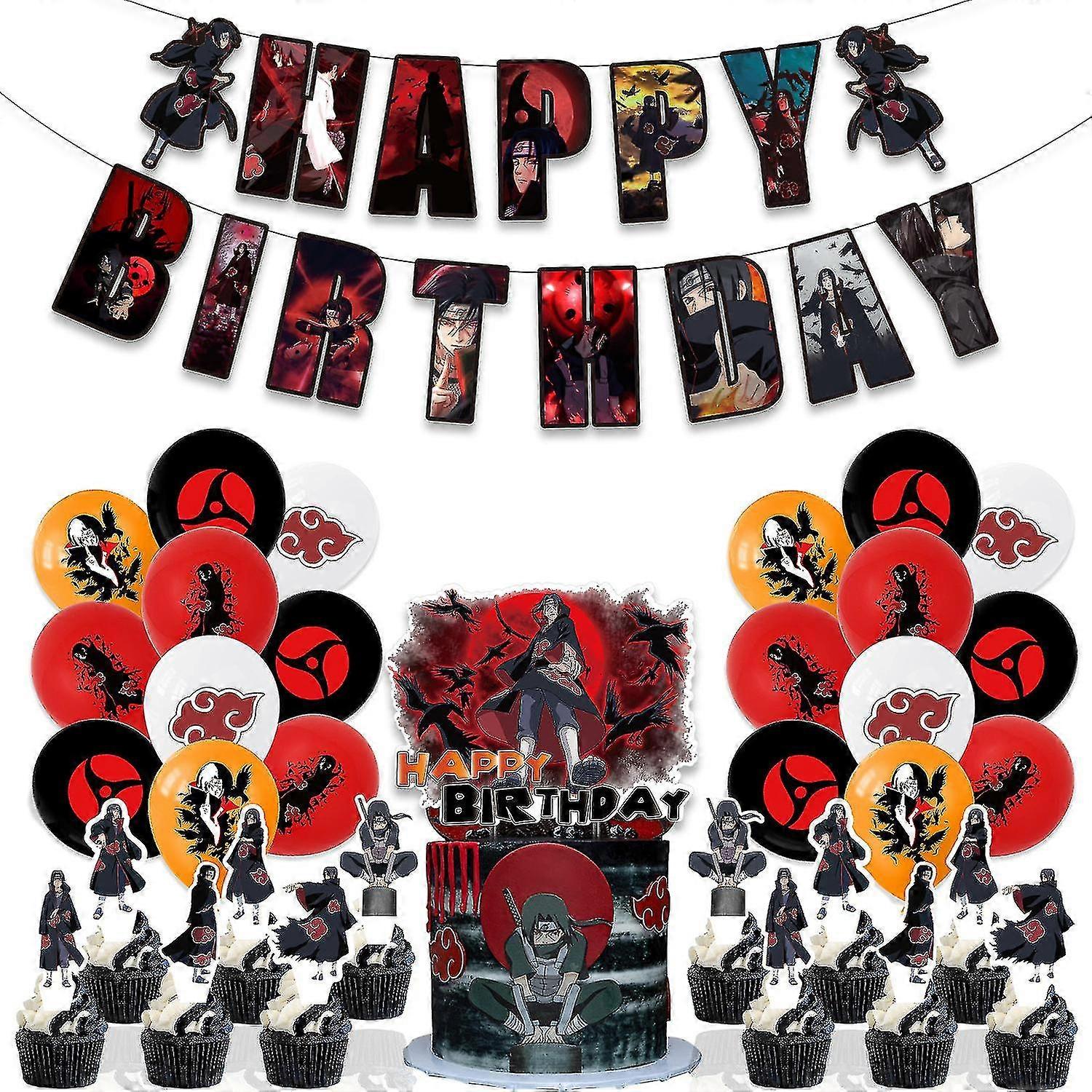 Naruto Theme Happy Birthday Balloons Kit