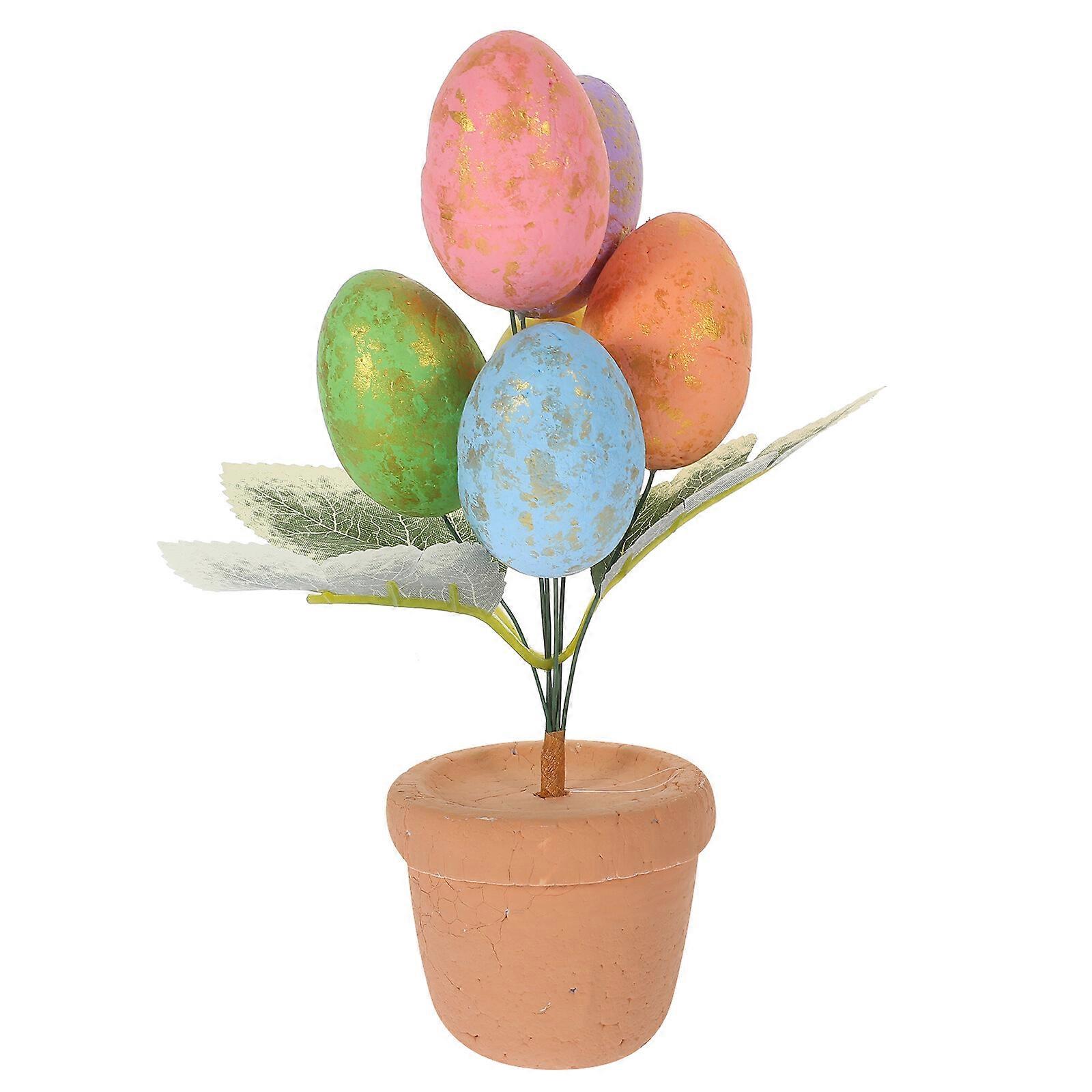 Easter Egg Bonsai Decoration Easter Egg Decoration Easter Desktop Decoration