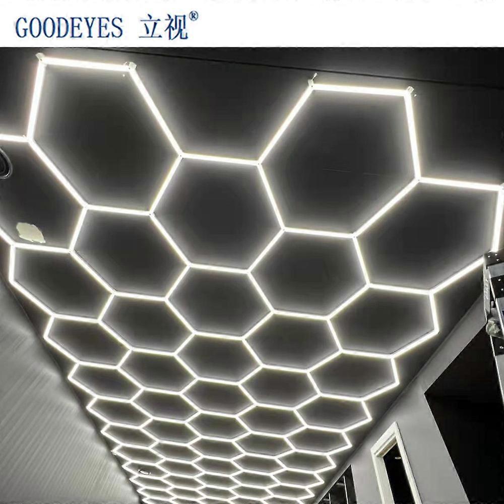 Manufactory 6*7M Hexagrid LED Lighting Car Detailing Lights High Effective Workshop Led