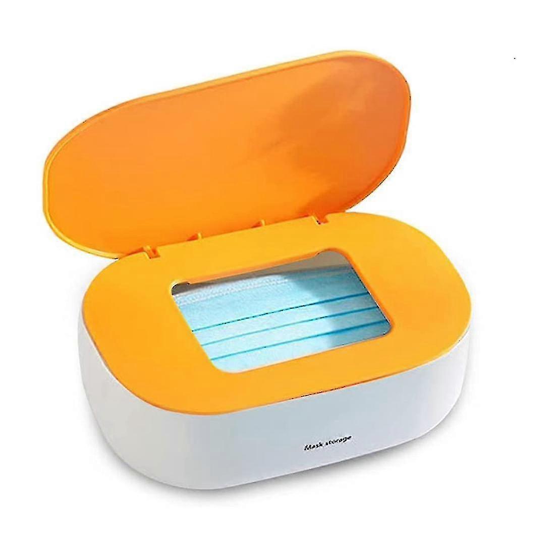 Compatible Withlarge-capacity Mask Storage Box Wet Tissue Storage Box Orange
