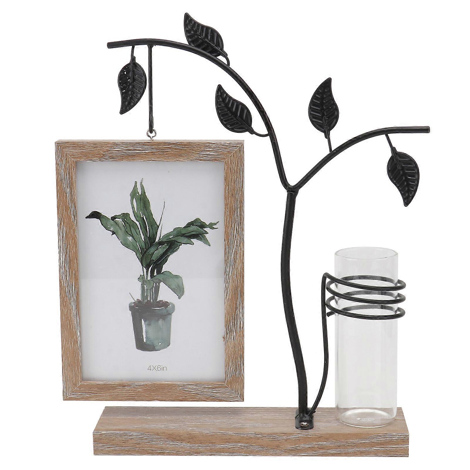 1Set Iron Photo Frame Decor Nordic Hydroponics photo frame Desktop Photo Frame