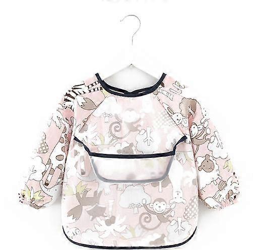 Baby Waterproof Bibs with Pocket | Stain and Odor Resistance Play Smock Apron