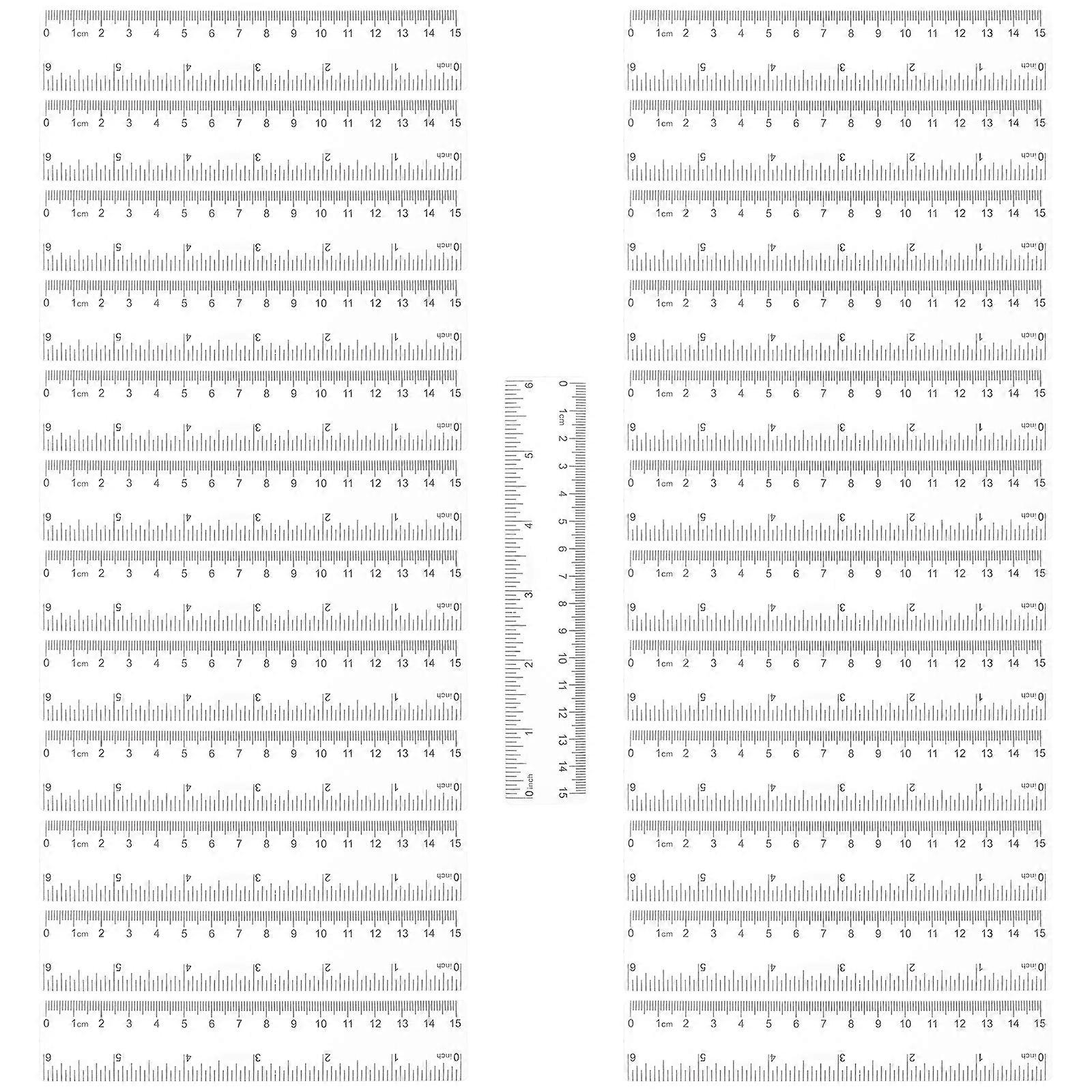 25 Pcs Multi Purpose Tool Student Straight Ruler Standard Metric Ruler Construction Rulers Kids Math Rulers