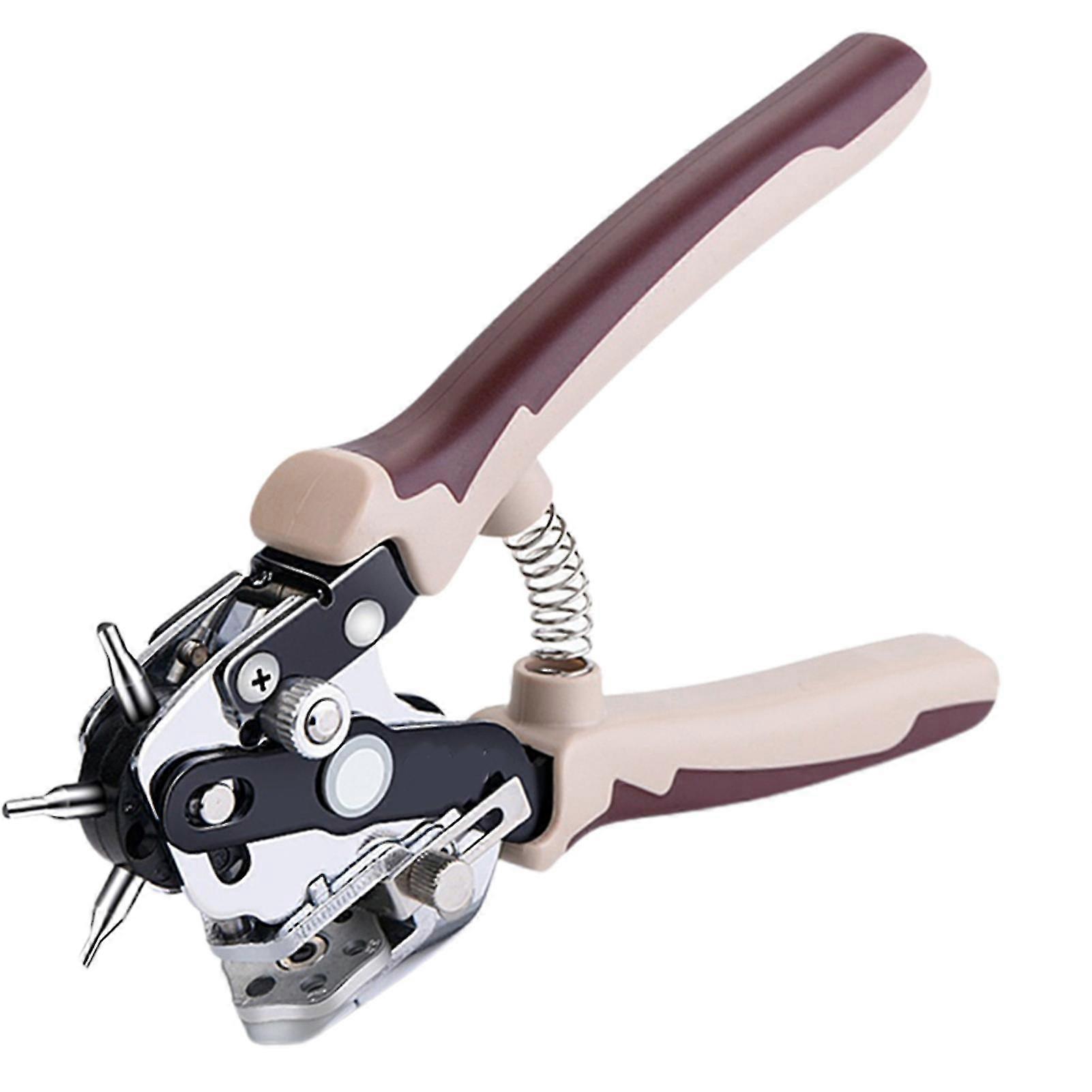 leather hole punch tool mechanical double leverage principle for belt saddle