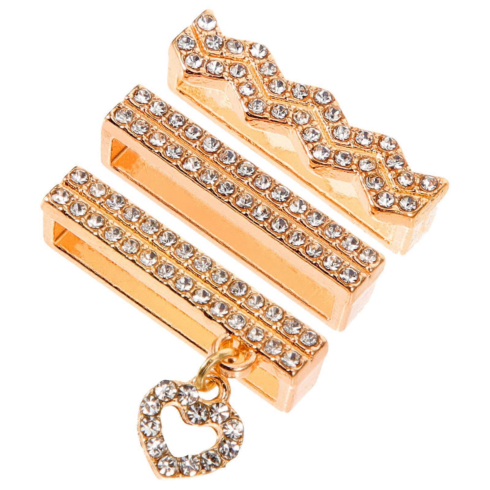 3pcs Decorative Loop Rings Silicone Band Ring Loop Charms Watch Accessories