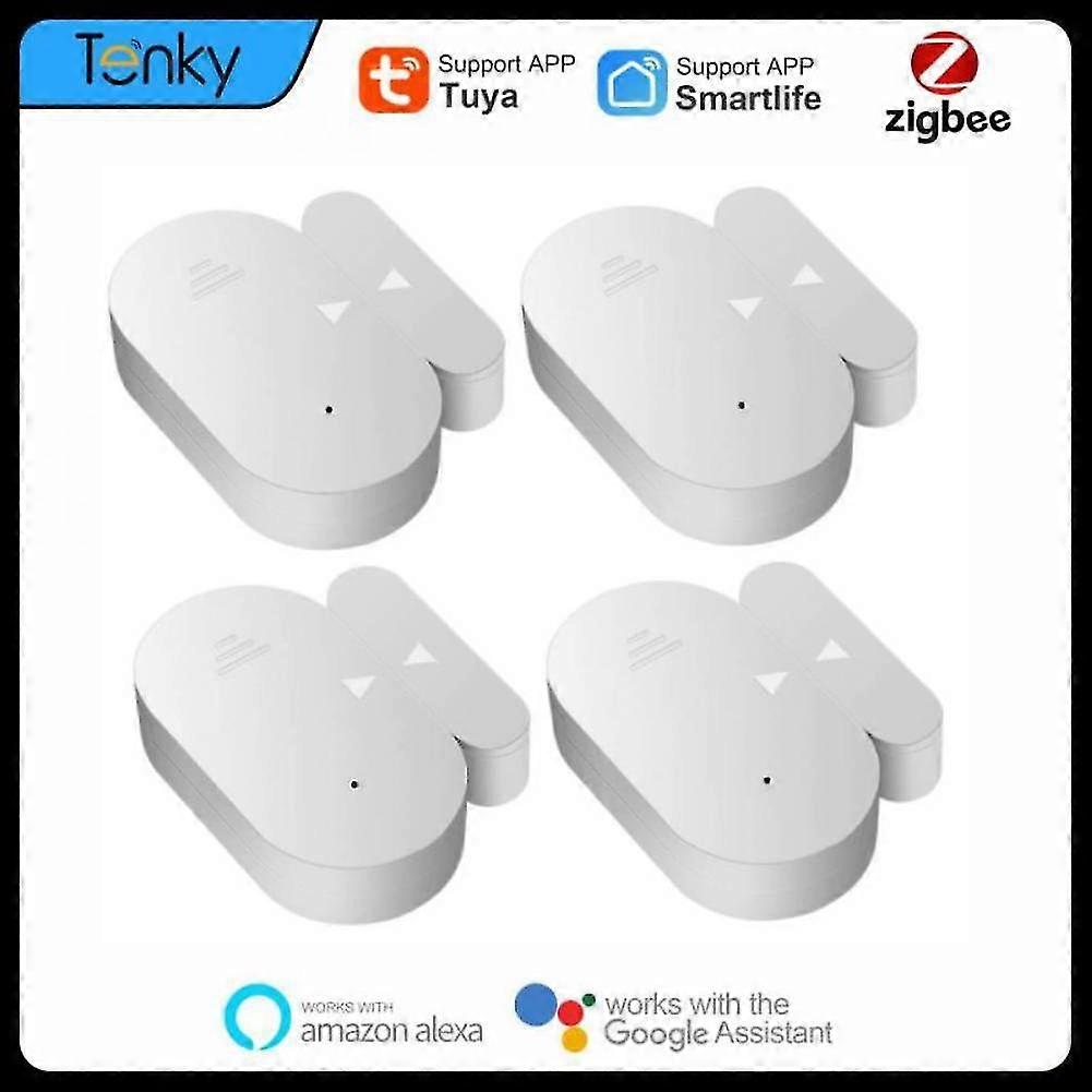 Tuya Smart Home Zigbee Door Sensor Window Open/close Detectors With Alarms Security Protection