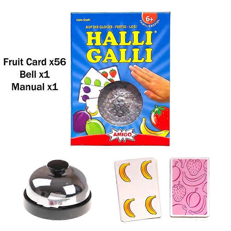 Halli Galli Tabletop Board Game Quick Response Family Leisure Party Activity Educational Multiplayer Interactive Card