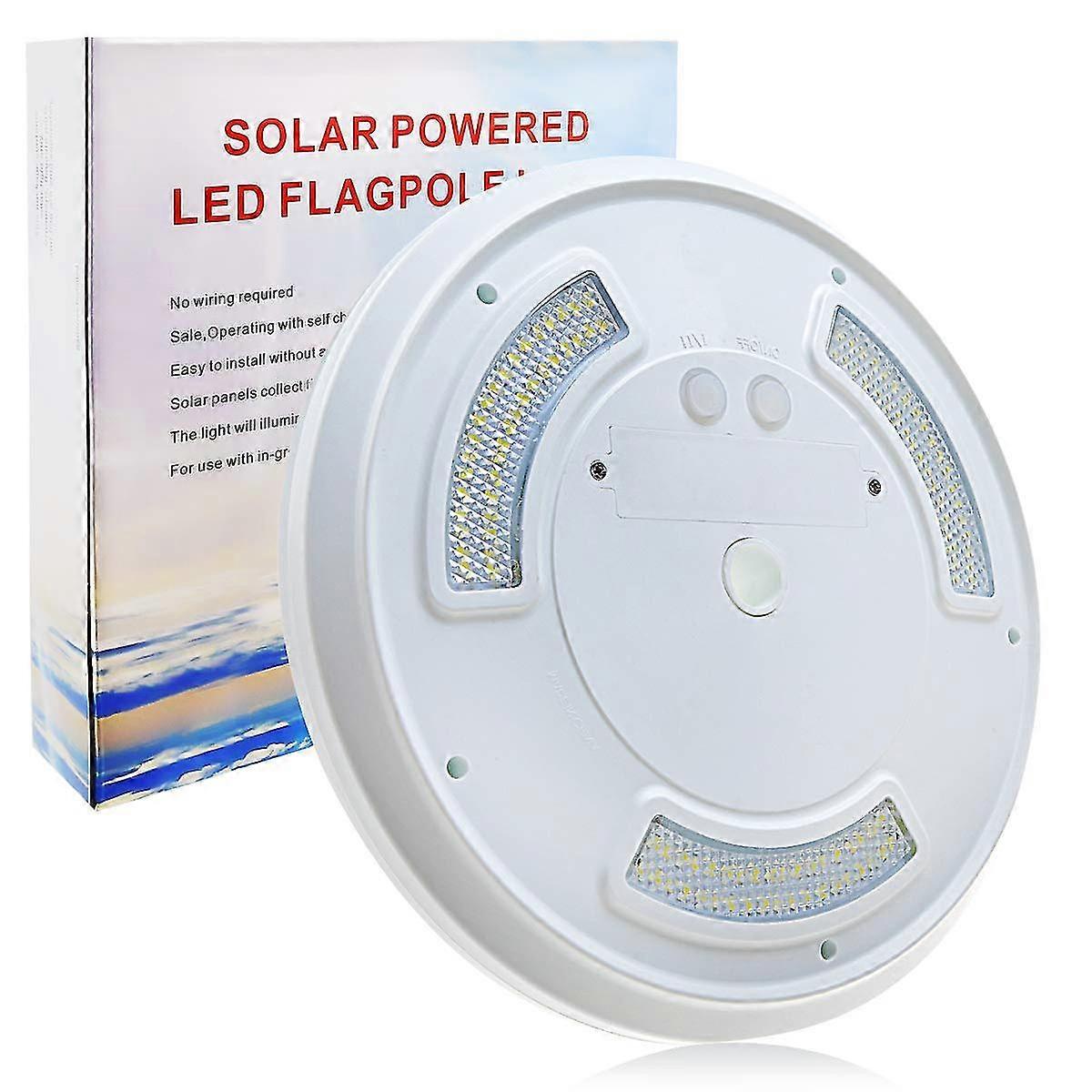 Solar Flag Pole Light,111 Led Super-bright Solar Powered Flagpole Light,8-10h Longest Lasting Dusk To Dawn