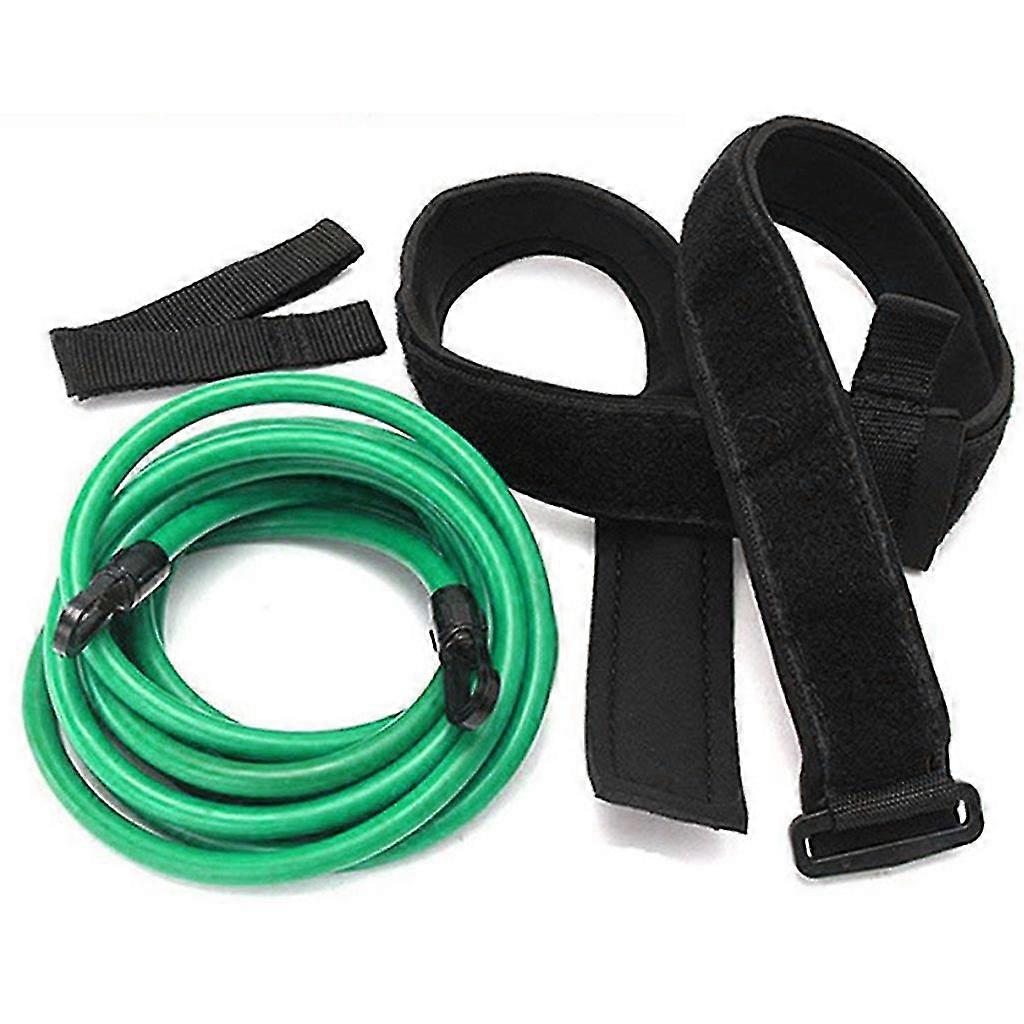 Adjustable Swim Bungee Training Resistance Belt Swimming Exerciser Tether Waist Belt Bungee Cord Loop With Storage Mesh Bag Set