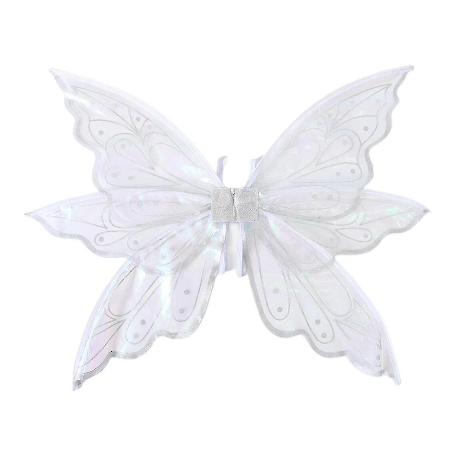 כנפי פרפר כנפי פיות לבנות מבוגרים גבירותיי בנות כנפי פיות מלאך נוצצות, 100% חדש