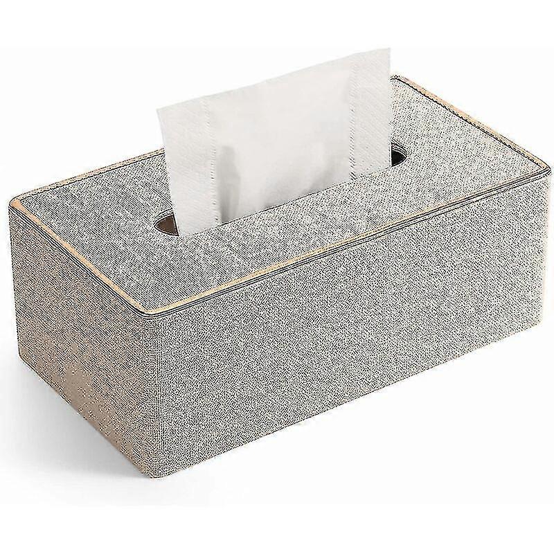 Tissue Box Cover, Kleenex Rectangular Pu Leather Tissue Box Holder