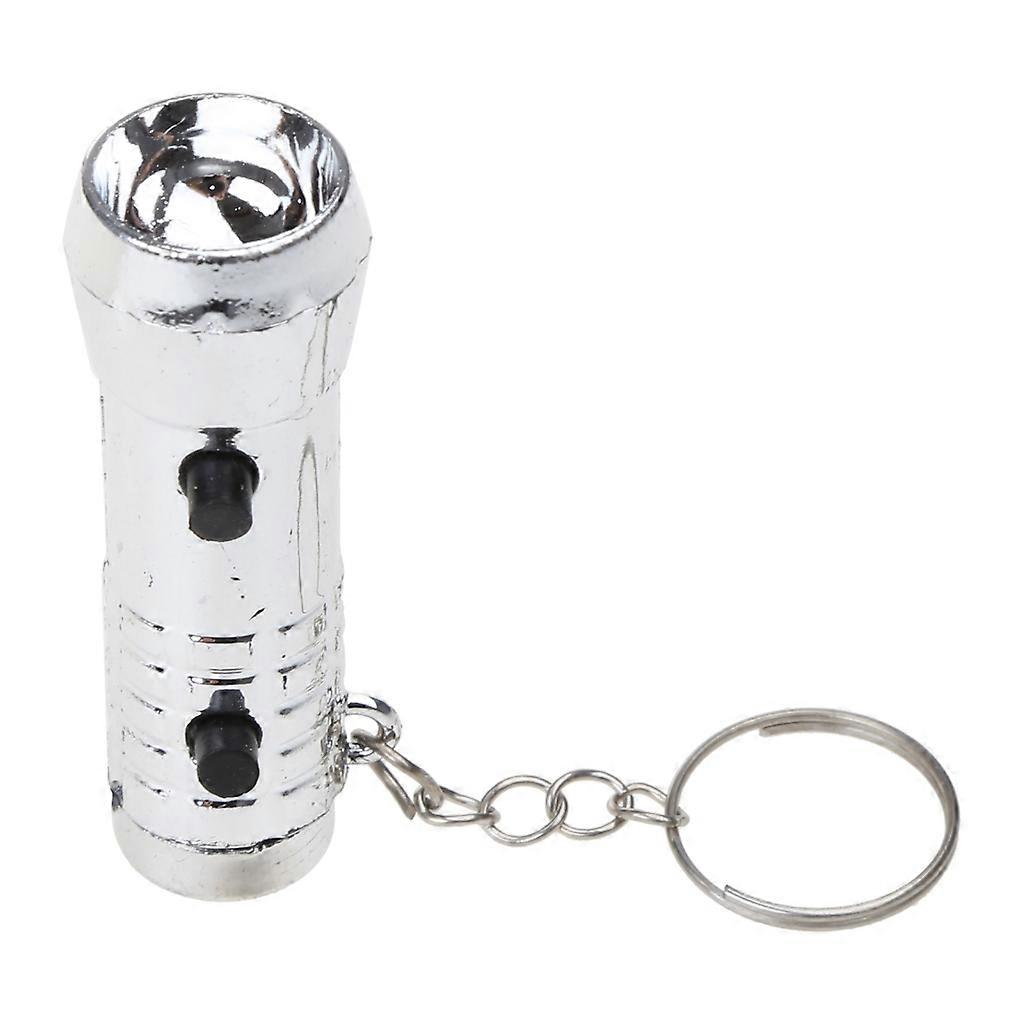 Multi-function UV Purple Flashlight Keyring 2 in 1 Light Keychain Customs Tool