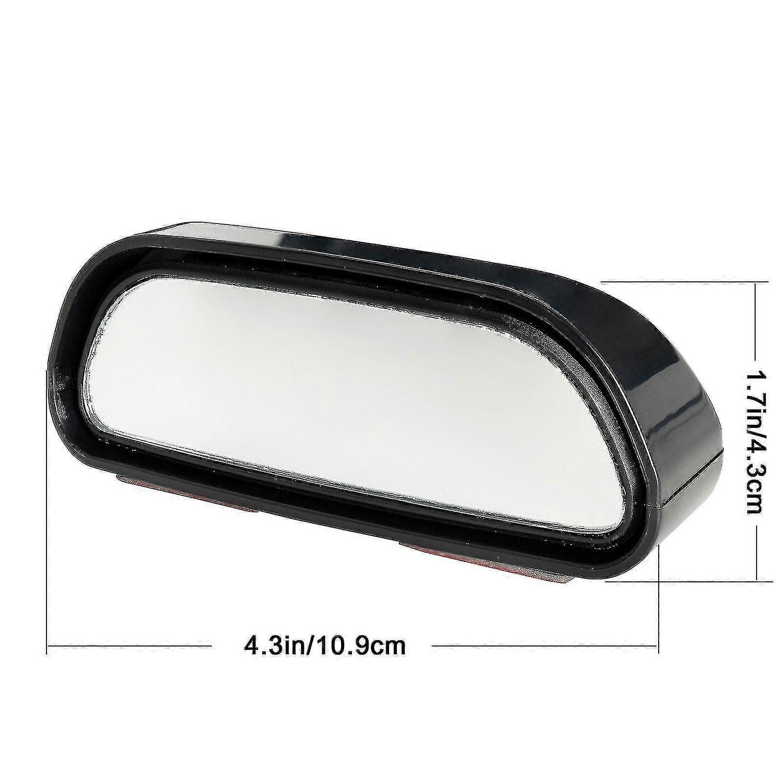 2pcs 360 Degree Stick On Blind Spot Mirror Car Reverse Parking Road Safety Wide Angle Convex Rearview Auxiliary Rear View Mirror