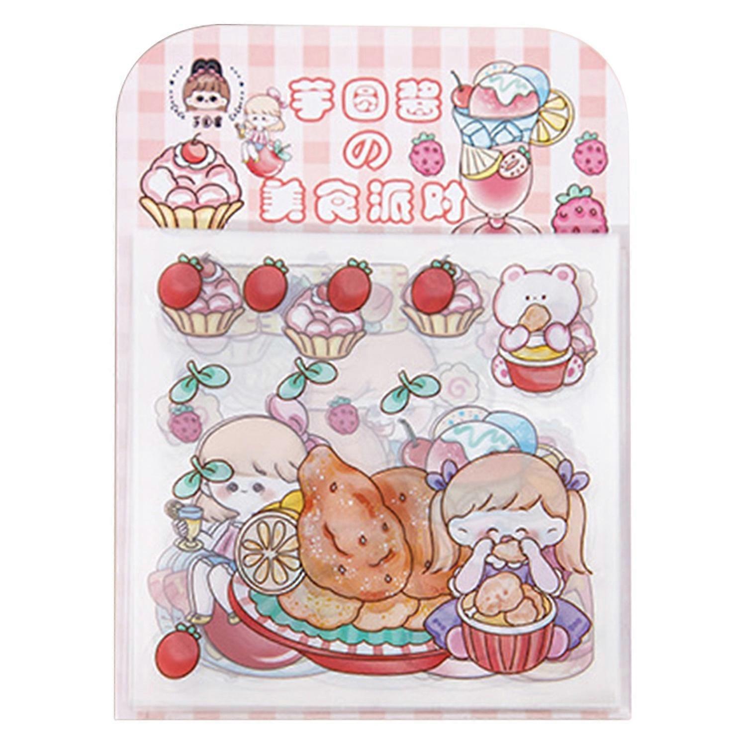 20Pcs Scrapbook Sticker Rich Patterns Paste Repeatedly No Residue Removable Strong Adhesive Water