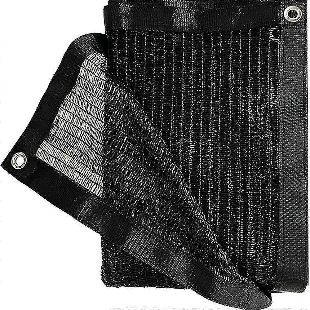 50% Black Shade Cloth 10ft X 15ft Taped Edge With Grommets Sun Net Mesh For Garden Patio Backyard