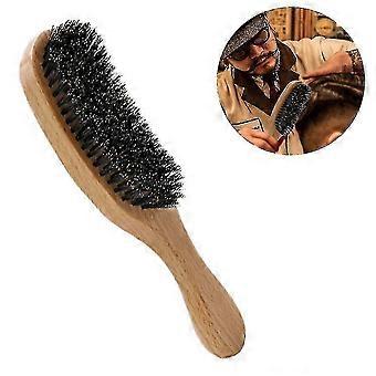 Brosse à cheveux antistatique en poils de sanglier - Outil de soins capillaires sans électricité statique