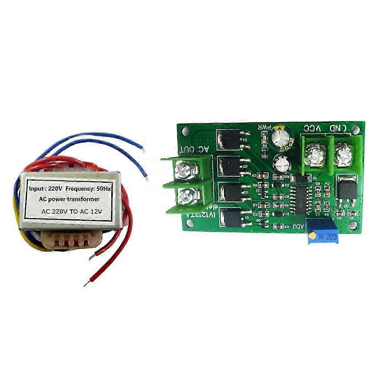 200W DC 12V to AC 12V Inverter 50Hz Square Wave Signal Generator Module 12W AC 12V to 220V Power Transformer Board