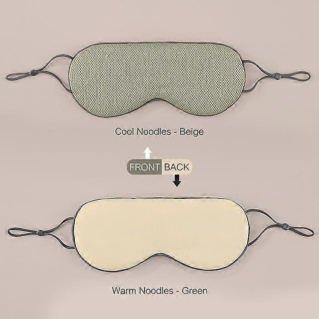 Double-sided Warm and Cool Sleep Eye Mask for Women Man Travel Nap Lightproof Eye Cover Soft and Skin-friendly Health Eye Patch