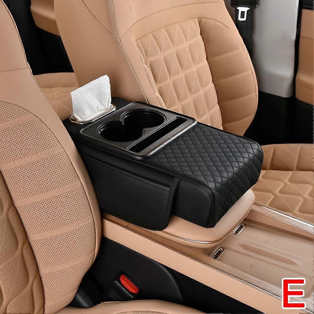 Auto Auto Armlehne Box Kissen Pad Center Console Storage Box Rücksitz Getränkehalter