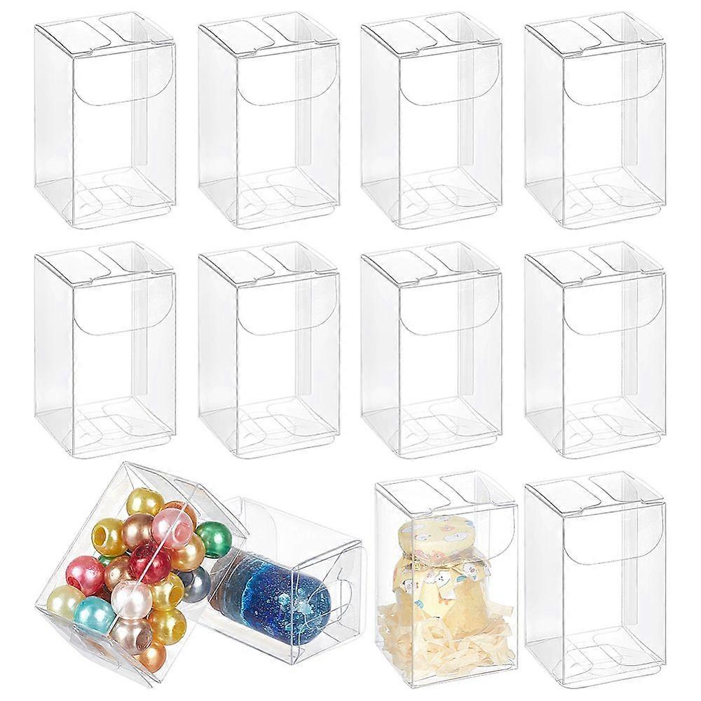Transparent PET Tea Storage Boxes Rectangle Clear 3x3x5cm