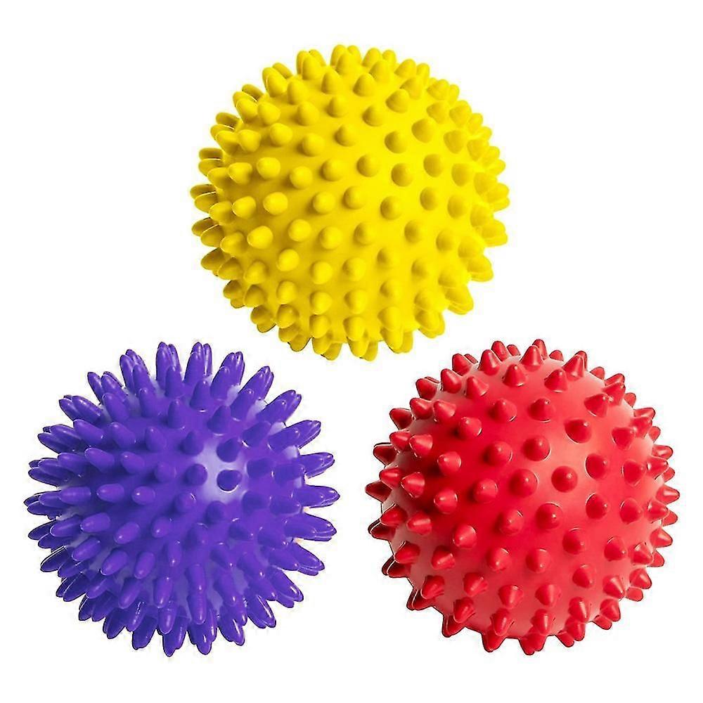Massage Balls For Foot, Ba, Muscles - Soft To Firm Spiked Massager,8440