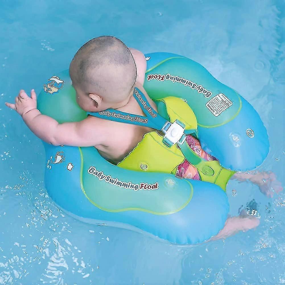Inflatable Baby Swimming Float-helps Baby Learn To Kick And Swim For The Age Of 3-12 Months (green, S)