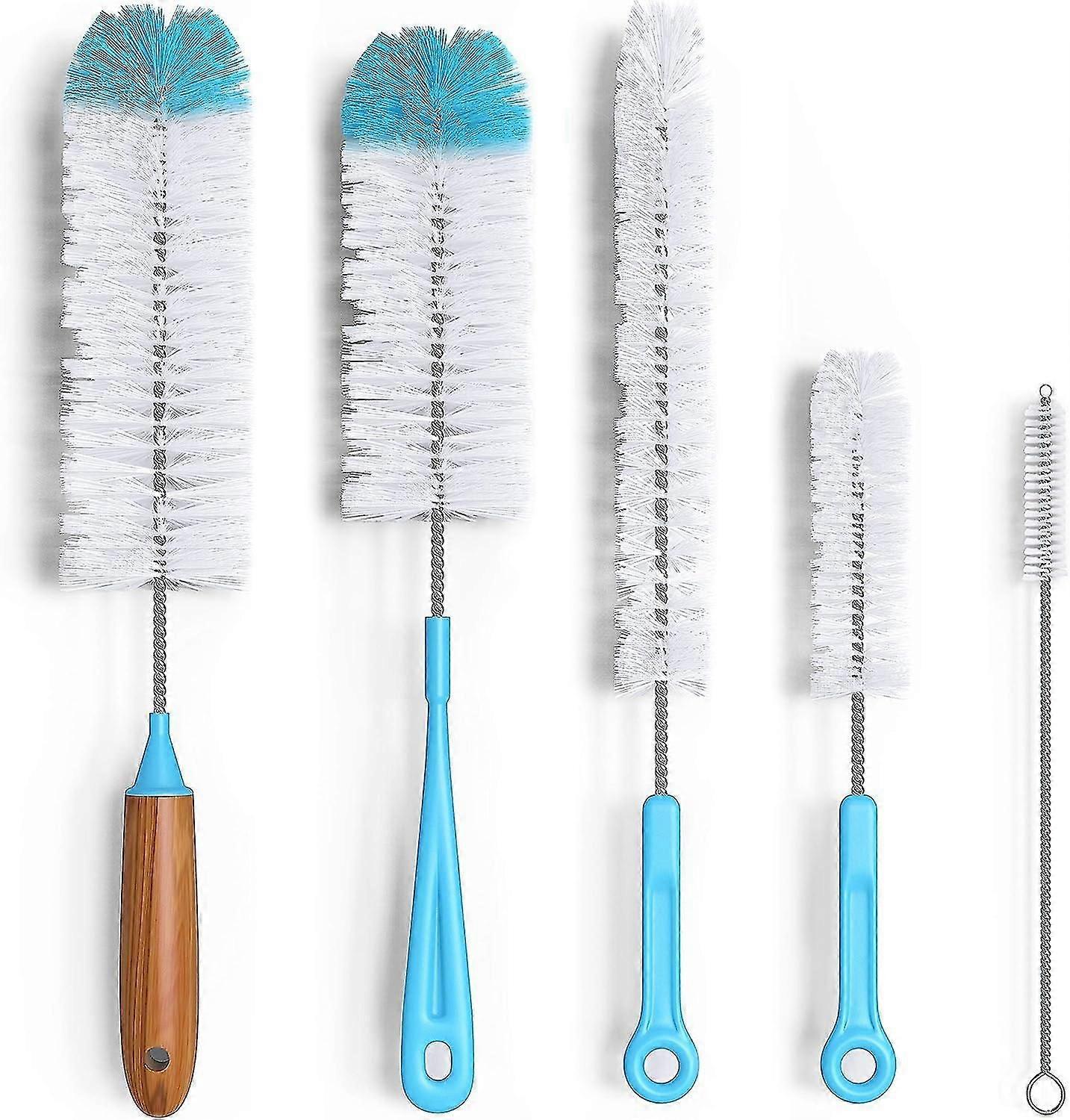 Bottle Brush Cleaner Set - Long Water Bottle And Straw Cleaning Brush Kit