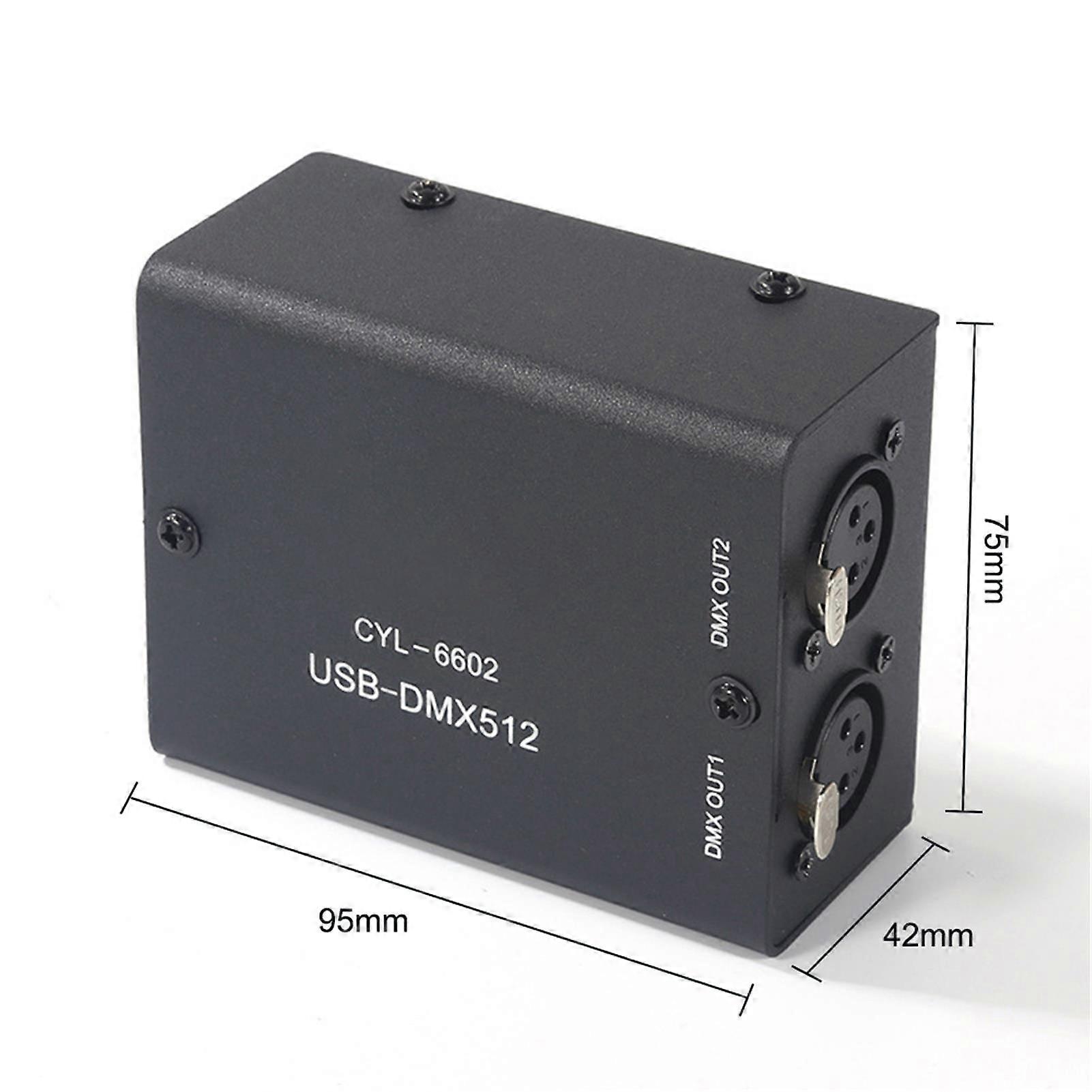 USB to DMX512 LED Light Control Stage Lighting Controller Channels Decoder Module with CD