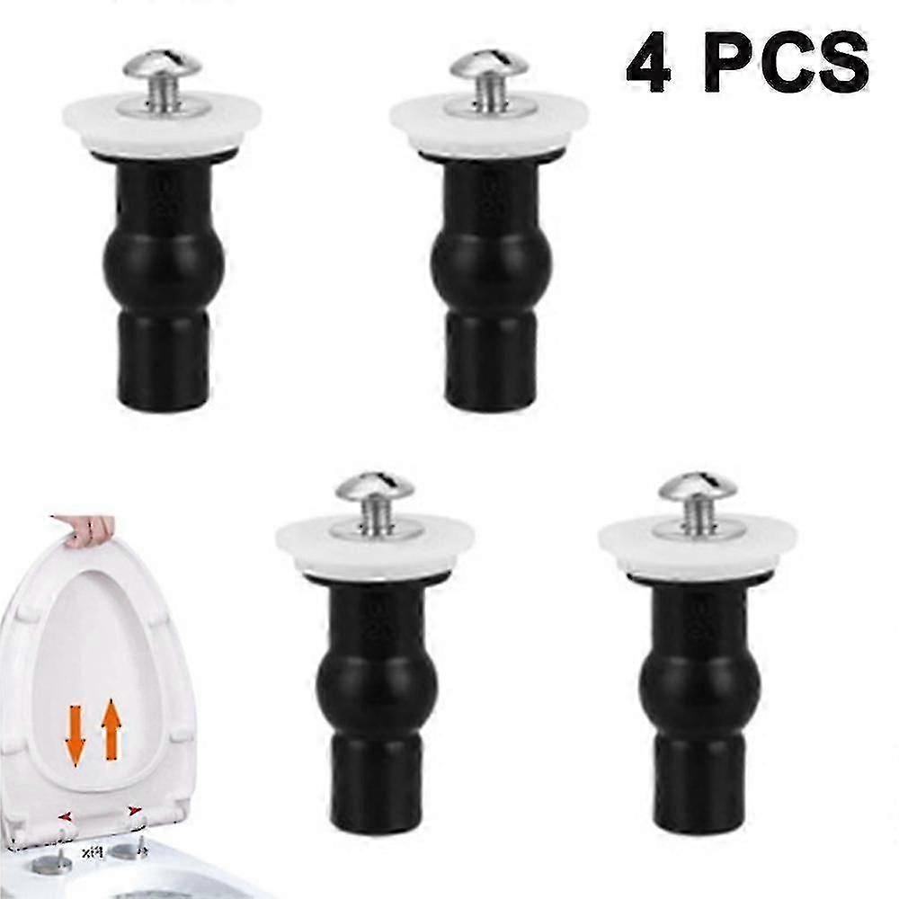 4 csomag WC-ülő zsanér csavarok WC-ülőke rögzítések Fix bővülő gumi felső anyák csavarok Mount Ülés hardver