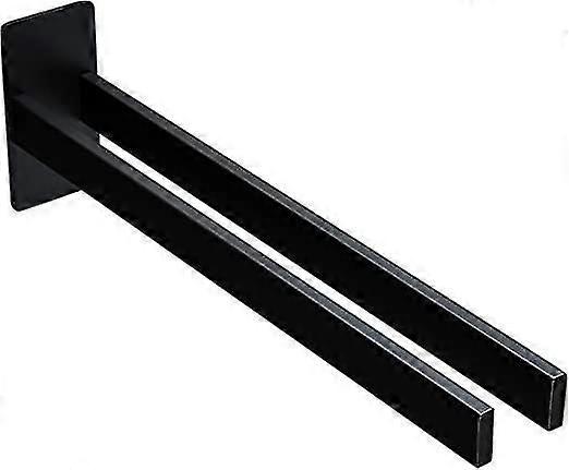 Kylpyhuoneen pyyhepidike, itseliimautuva pyyheteline SUS 304 ruostumaton teräs, musta