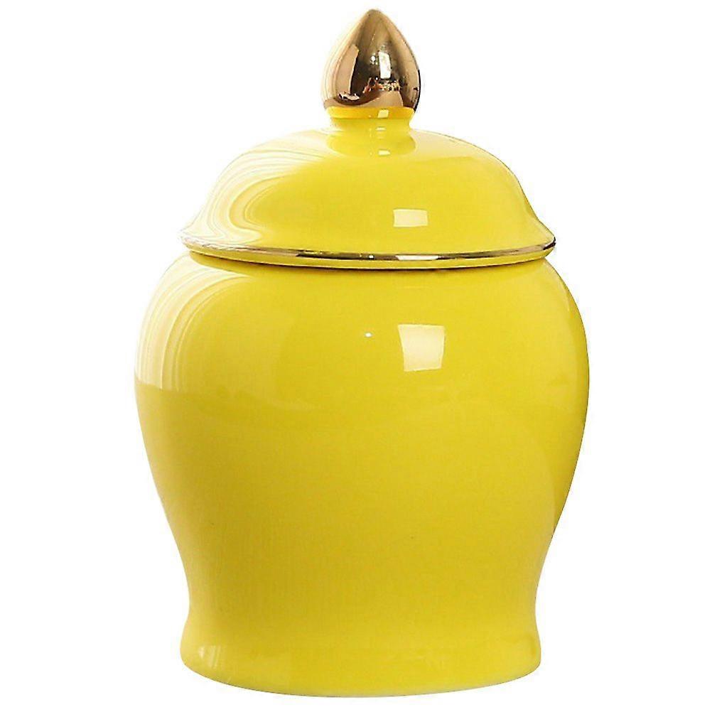Household Tea Leaf Storage Can Canister Ceramic Storage Jar  Tea Canister Storage