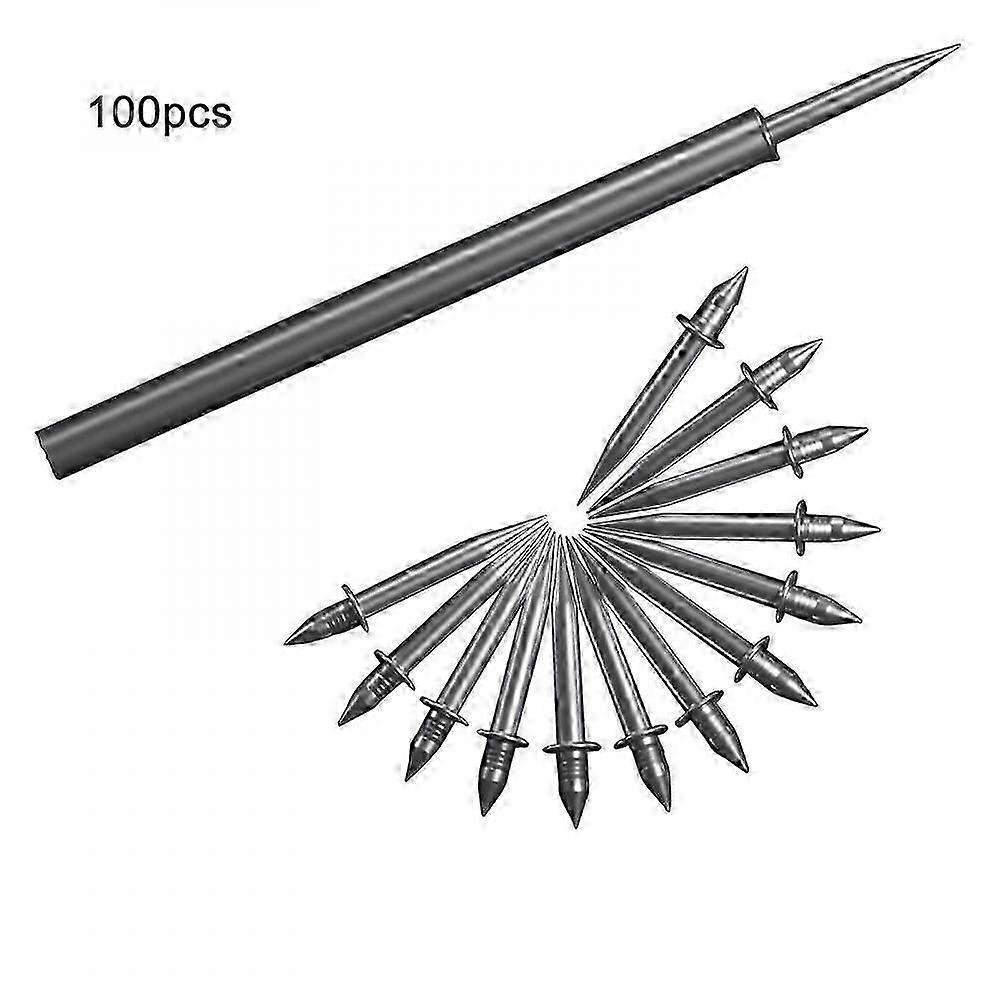 100 قطعة خط التفاف بدون علامات مسمار ، مسامير مزدوجة الرأس ، مسامير أمان غير مرئية ، خط التفاف المسامير المخفية الخاصة XZA