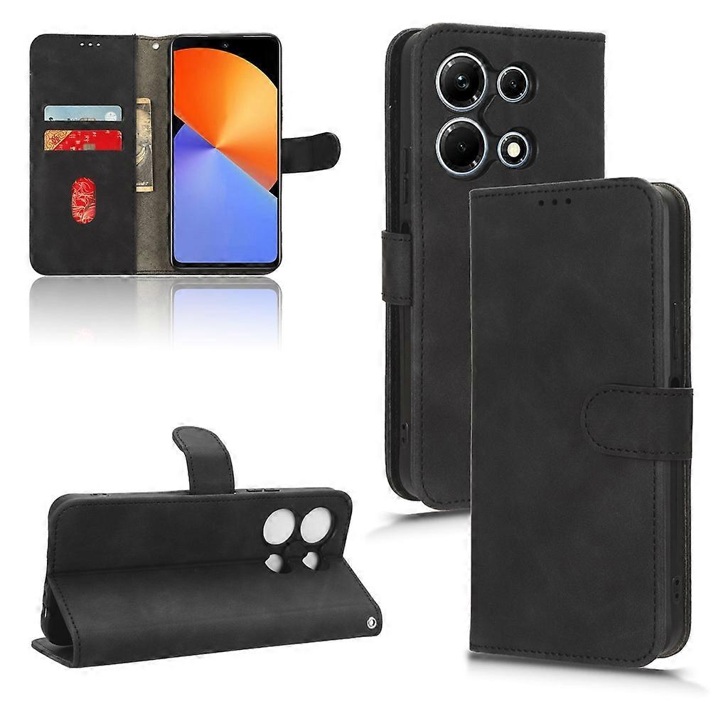 Skin Feel Magnetic Flip Leather Phone Case
