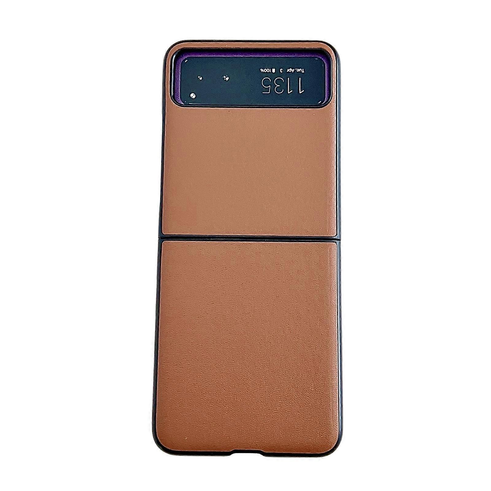 Solid Color Leather Texture Phone Case