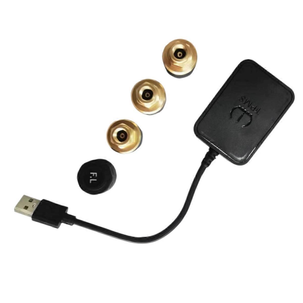 Car External Tire Pressure Sensors for Android Navigation Screen TPMS Tire Pressure Monitoring Syst