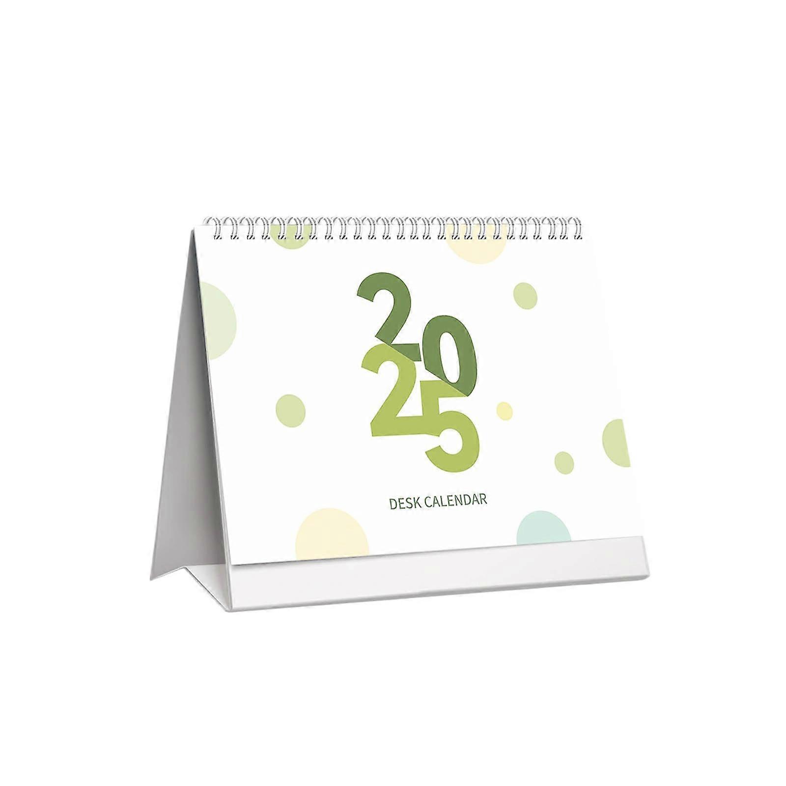 Office Desktop Calendar 2025 English Clock In Multi Functional Pocket Calendar Day And Month Calendar