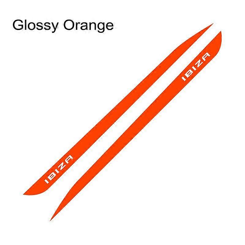 2PCS compatible for Seat Ibiza Car Sticker Racing Sport Flag Door Side Skirt Stripes Styling Body Decor DIY Styling Car Tuning Accessories