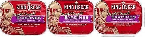 King Oscar Wild Caught Sardines Mediterranean Style 3 Pack