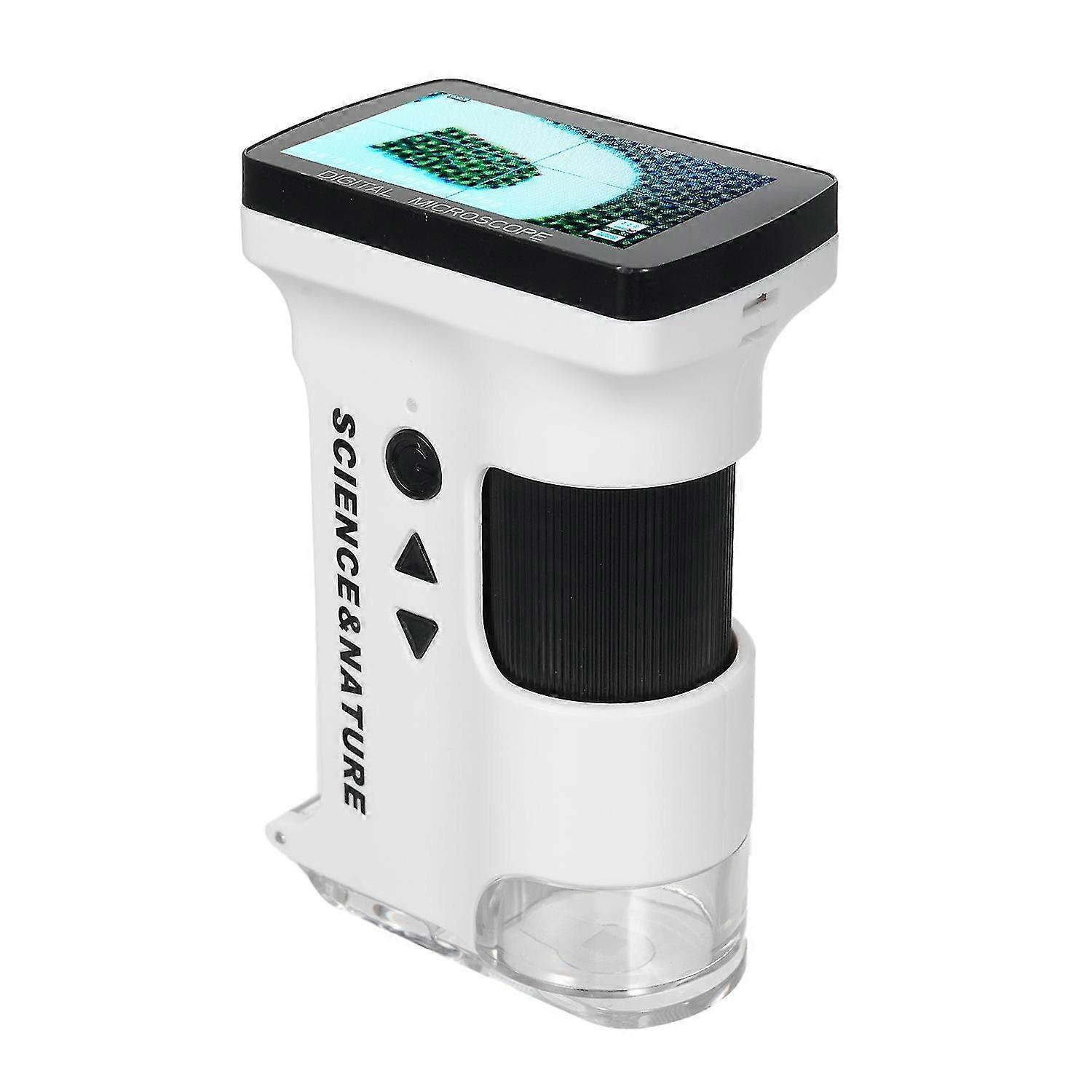 Portable Handheld Microscope for Kids 6X~80X HD Microscopes Catch Video & Photo Rechargeable Pocket