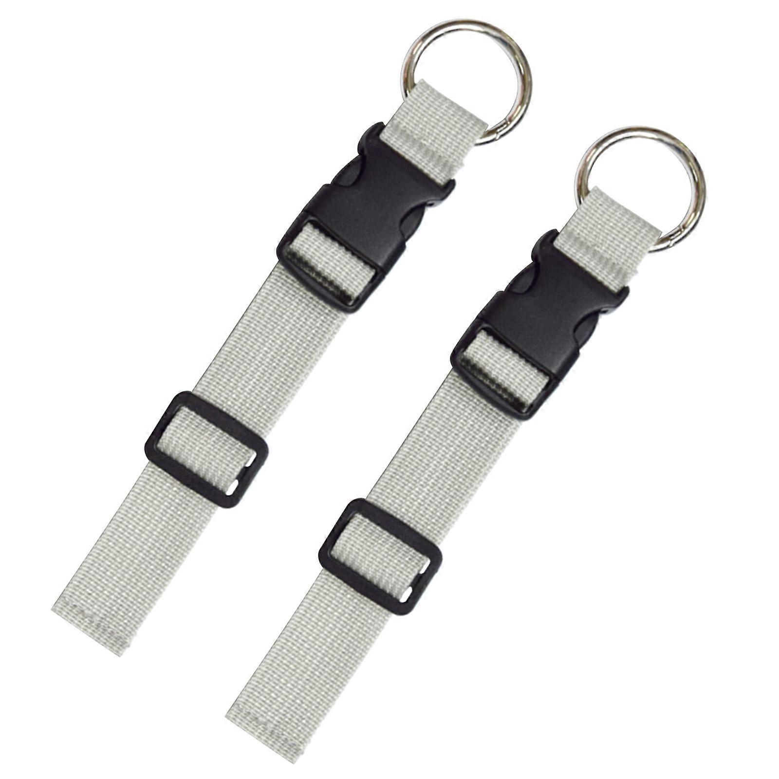 Add-a-Bag Paski bagażowe Kurtki Chwytaki, Wytrzymały klips do przenoszenia bagażu podróżnego, Paski do walizki podręcznej Paski Szare