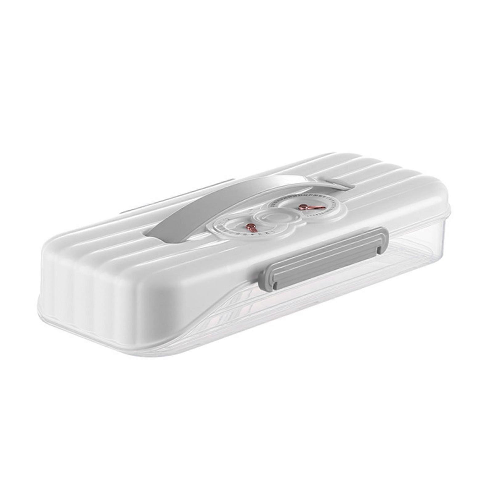 Stackable Dumpling Storage Box With Date Timer for Freezer Use Clear Food Container Set for Kitchen Organization